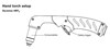 Hypertherm 25ft DURAMAX HRT Retrofit torch #228916 setup diagram